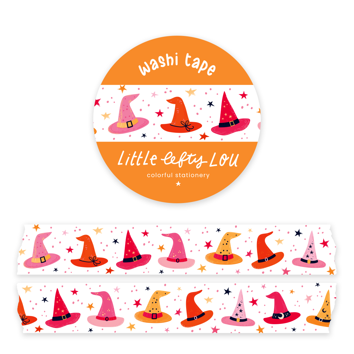 Witches Hats Washi Tape by Little Lefty Lou | Papertail Fox