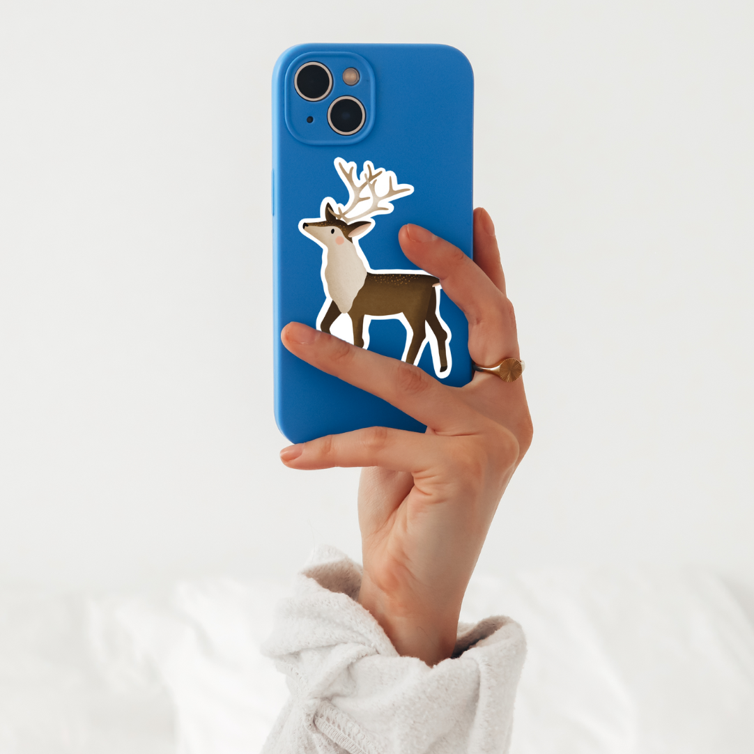 Reindeer Vinyl Sticker | Tilda & Theo