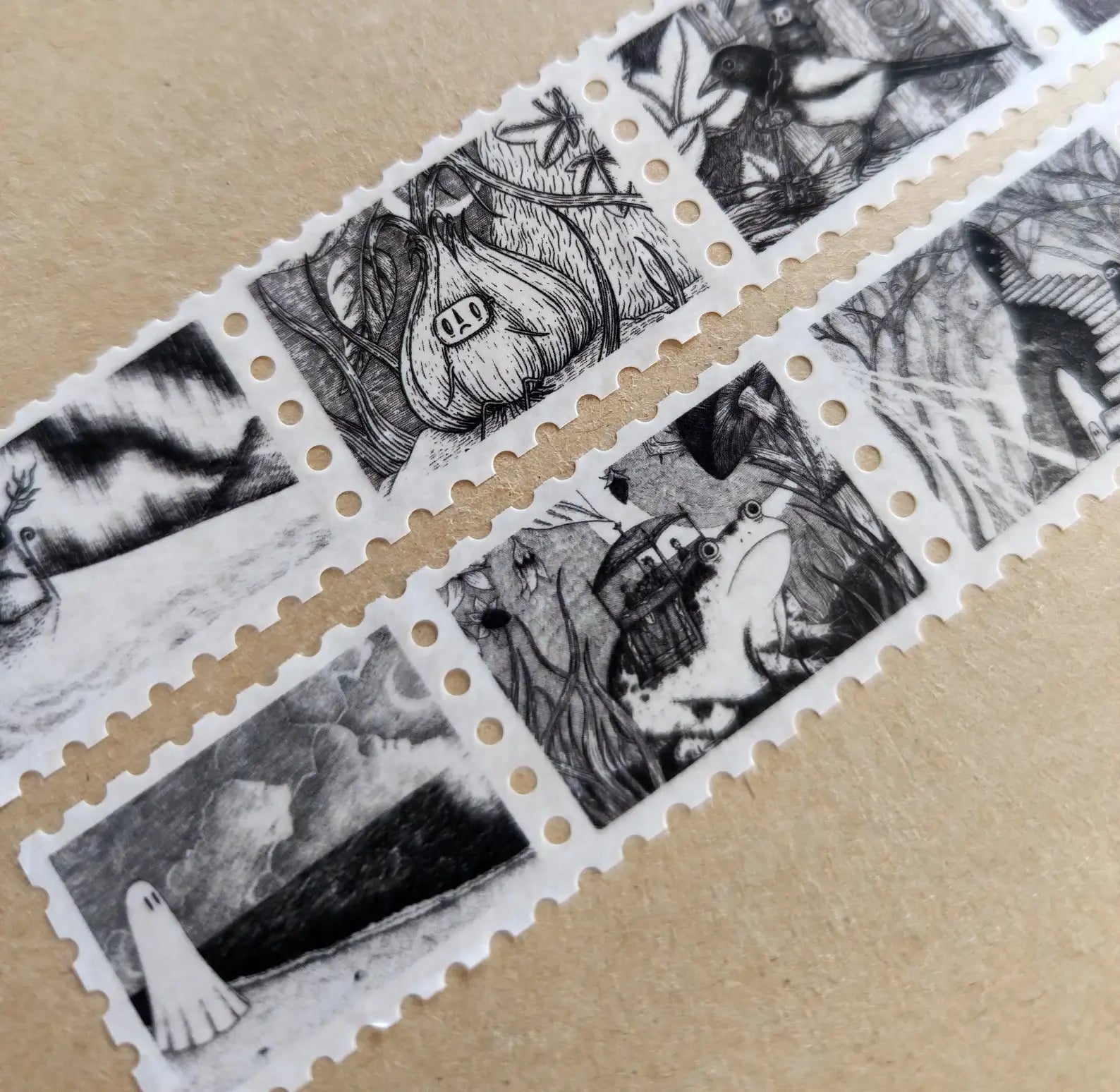 Curious Stamps Fantasy Art Washi Tape by Jon Turner | Papertail Fox