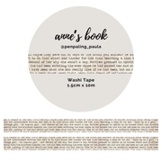 Anne's Book Washi Tape | Penpaling Paula