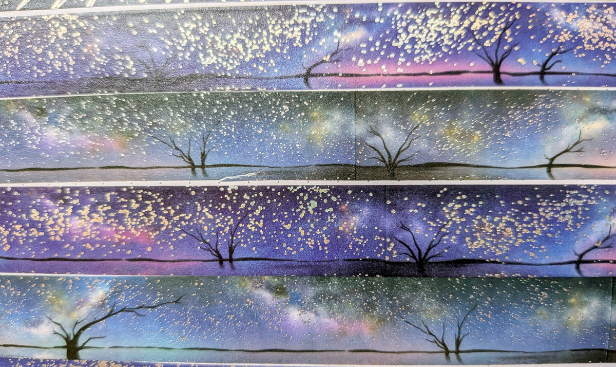 Holographic Foil Galaxy Washi Tape, Milky Way, Cosmic | Adrian Sloth Art