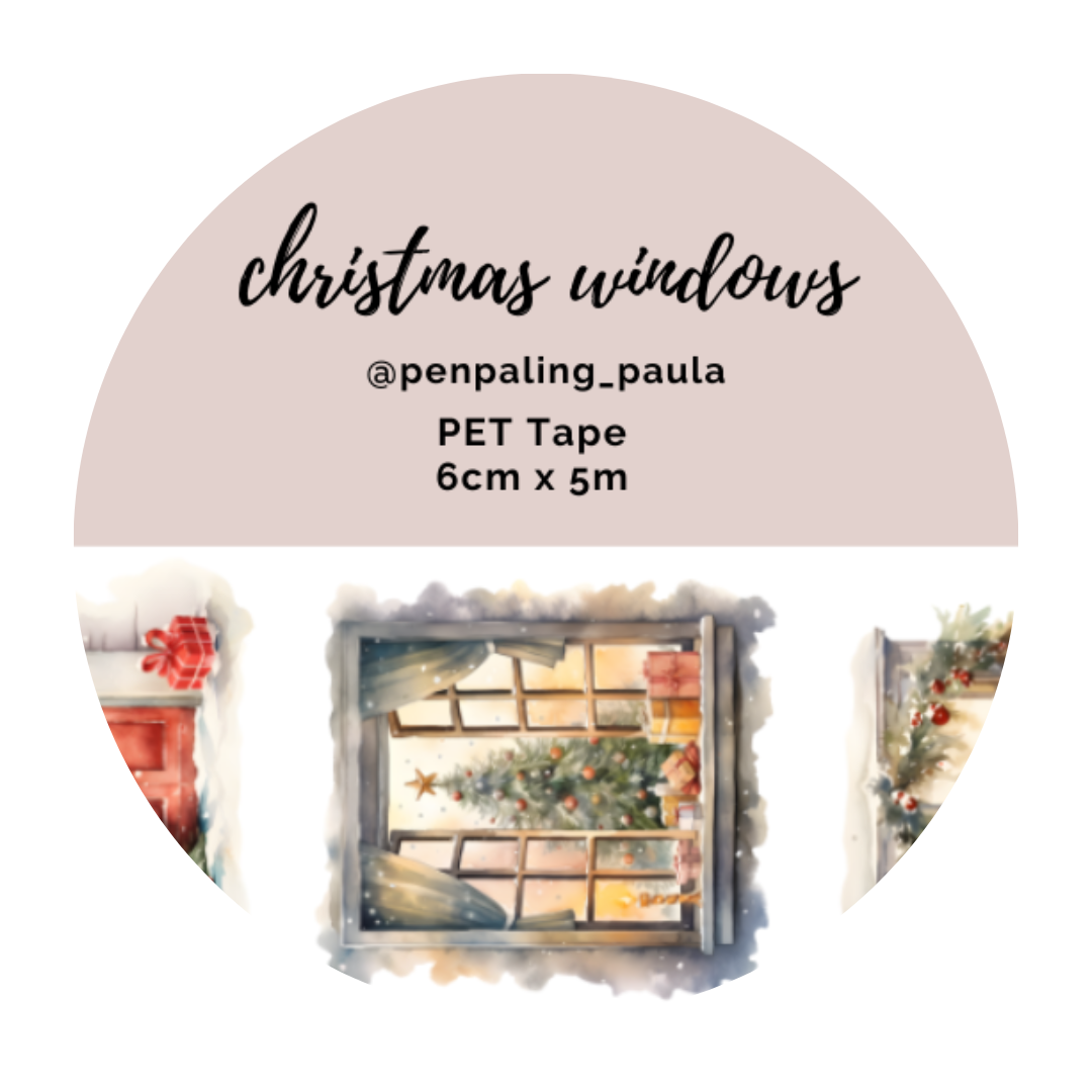 Christmas Windows Pre-Cut PET Tape by Penpaling Paula | Papertail Fox