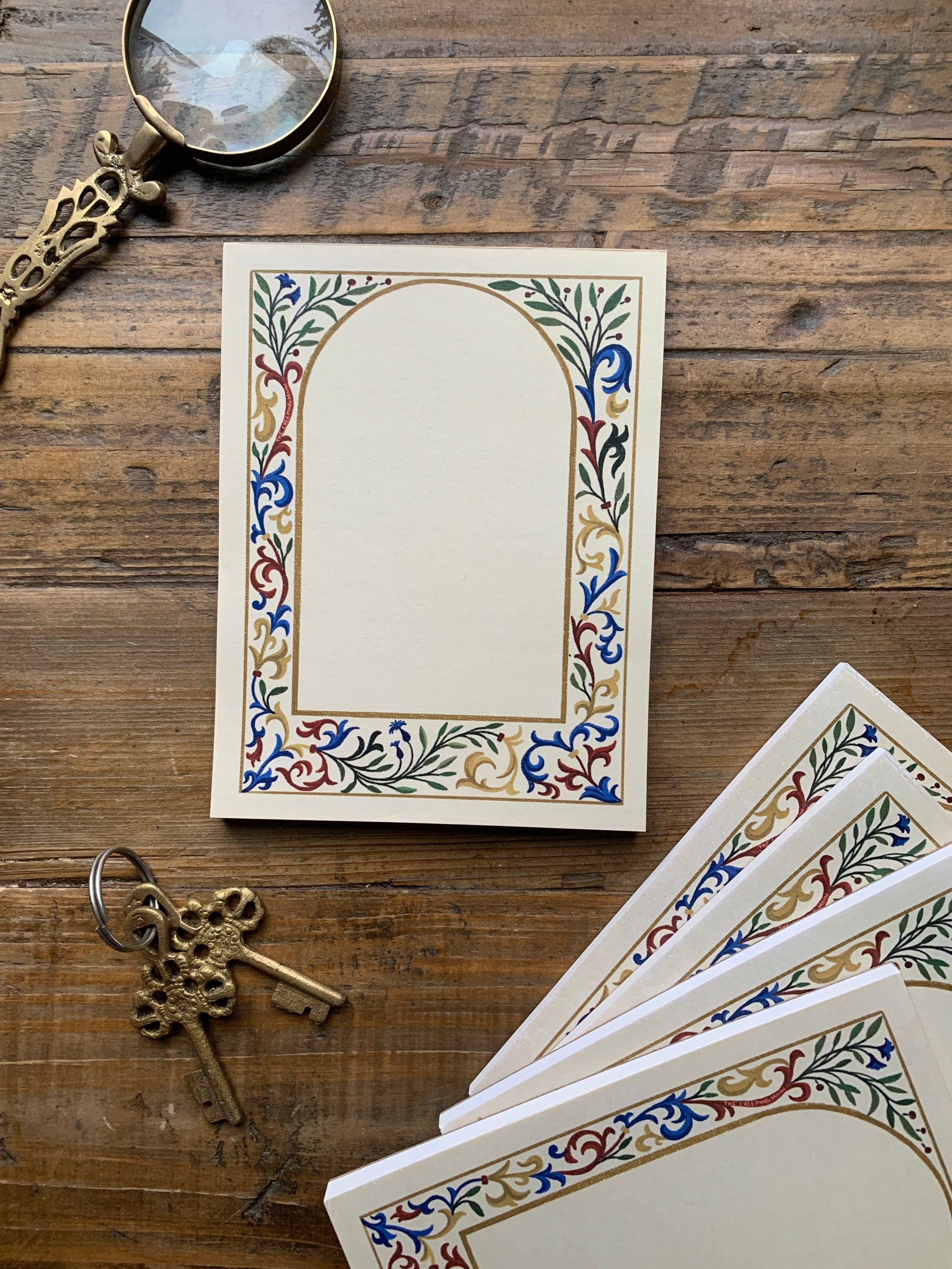 Medieval Border Notepad by The Creeping Moon | Papertail Fox