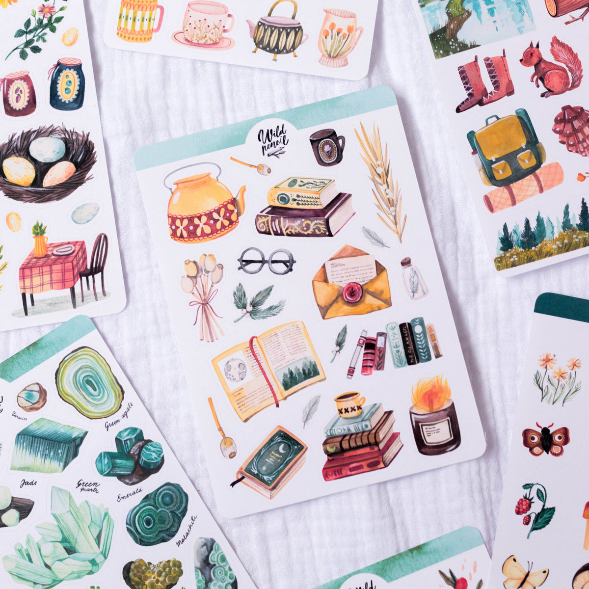 Library Sticker Sheet | Wild Pencil Studio