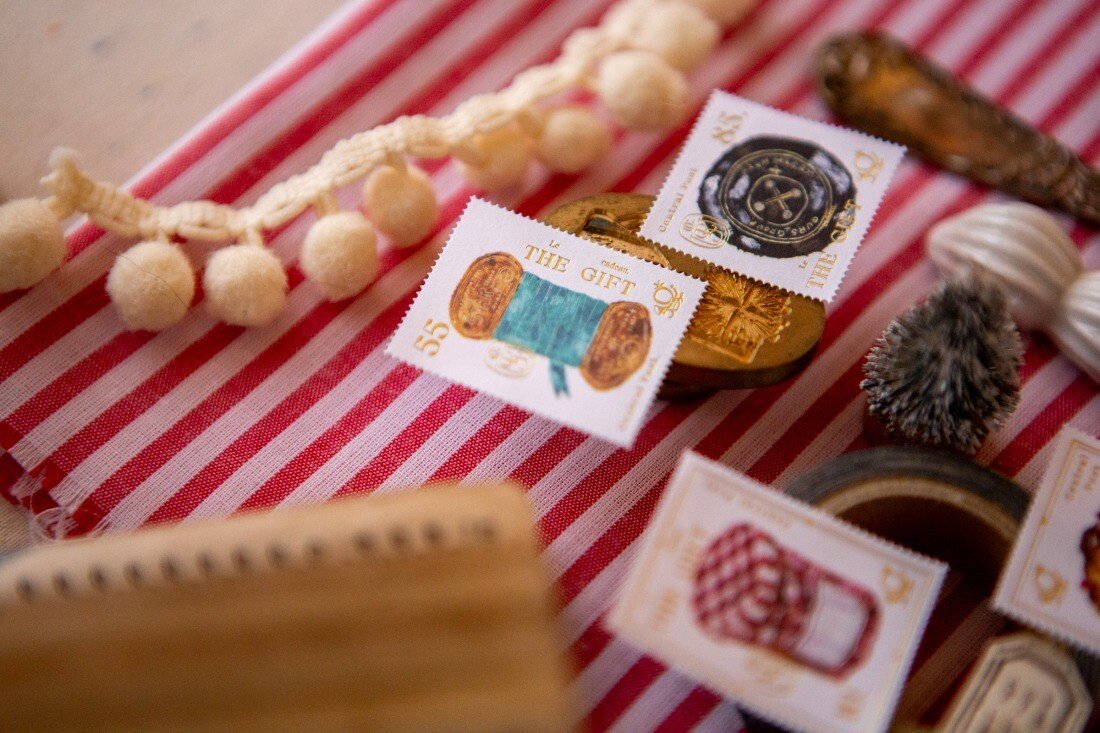 The Gift 2 Sheet Stamp Sticker Set by OURS | Papertail Fox