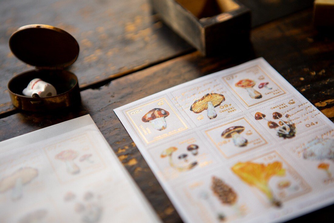 Mushroom Recipe 2 Sheet Stamp Sticker Set by OURS | Papertail Fox