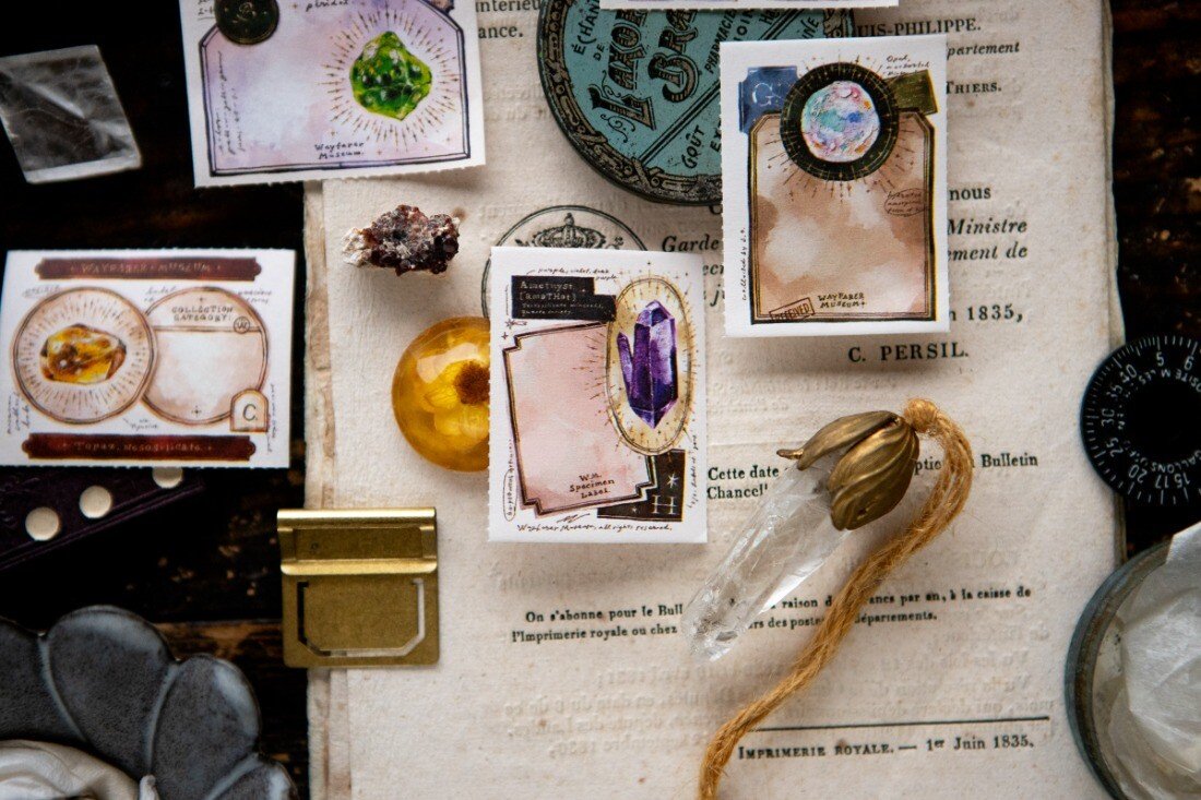 Gem Labels Sticker Memo Roll by OURS | Papertail Fox