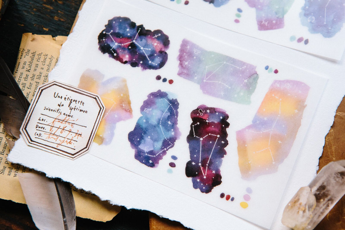 Zodiacs 2 Sheet Transfer Sticker Set by OURS | Papertail Fox