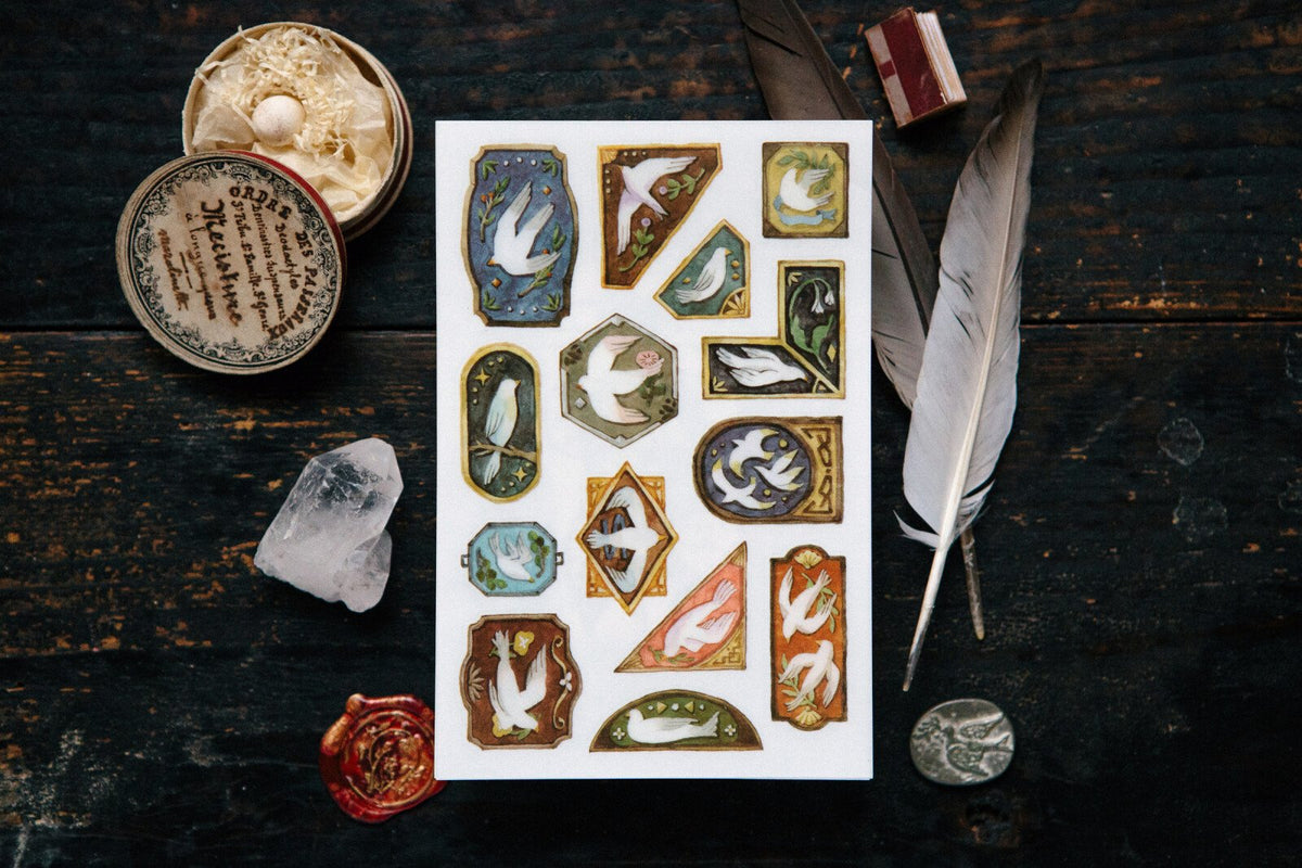 Birds 2 Sheet Transfer Sticker Set by OURS | Papertail Fox