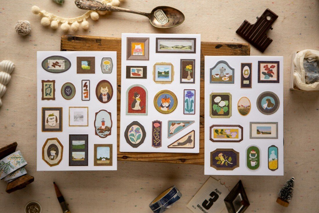 The Gallery 3 Sheet Sticker Pack by OURS | Papertail Fox