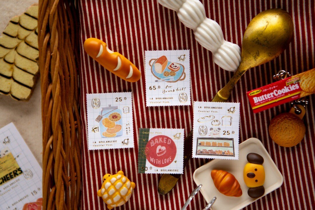 Bakery Cheers 2 Sheet Stamp Sticker Set by OURS | Papertail Fox