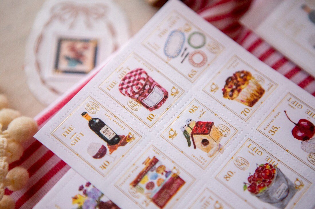 The Gift 2 Sheet Stamp Sticker Set by OURS | Papertail Fox