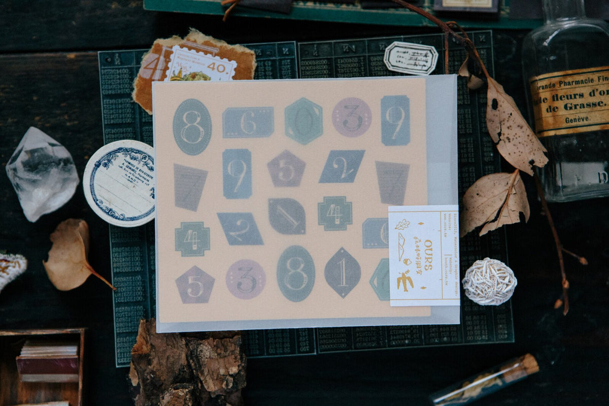 Geometry Number 2 Sheet Sticker Set by OURS | Papertail Fox