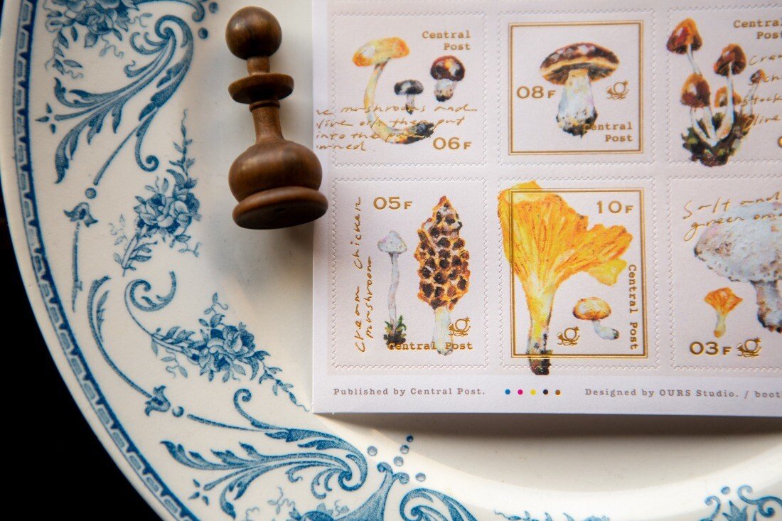 Mushroom Recipe 2 Sheet Stamp Sticker Set by OURS | Papertail Fox