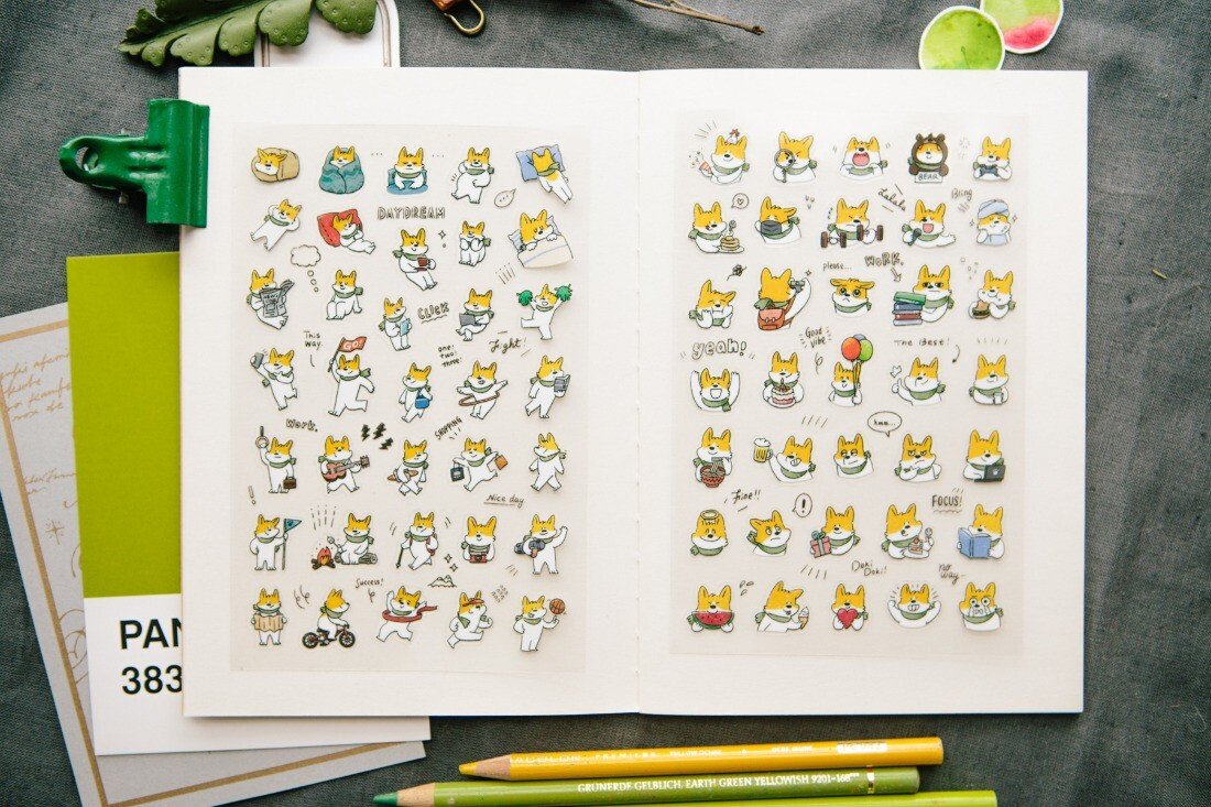 Nice to Meet You 4 Sheet Sticker Pack by OURS | Papertail Fox