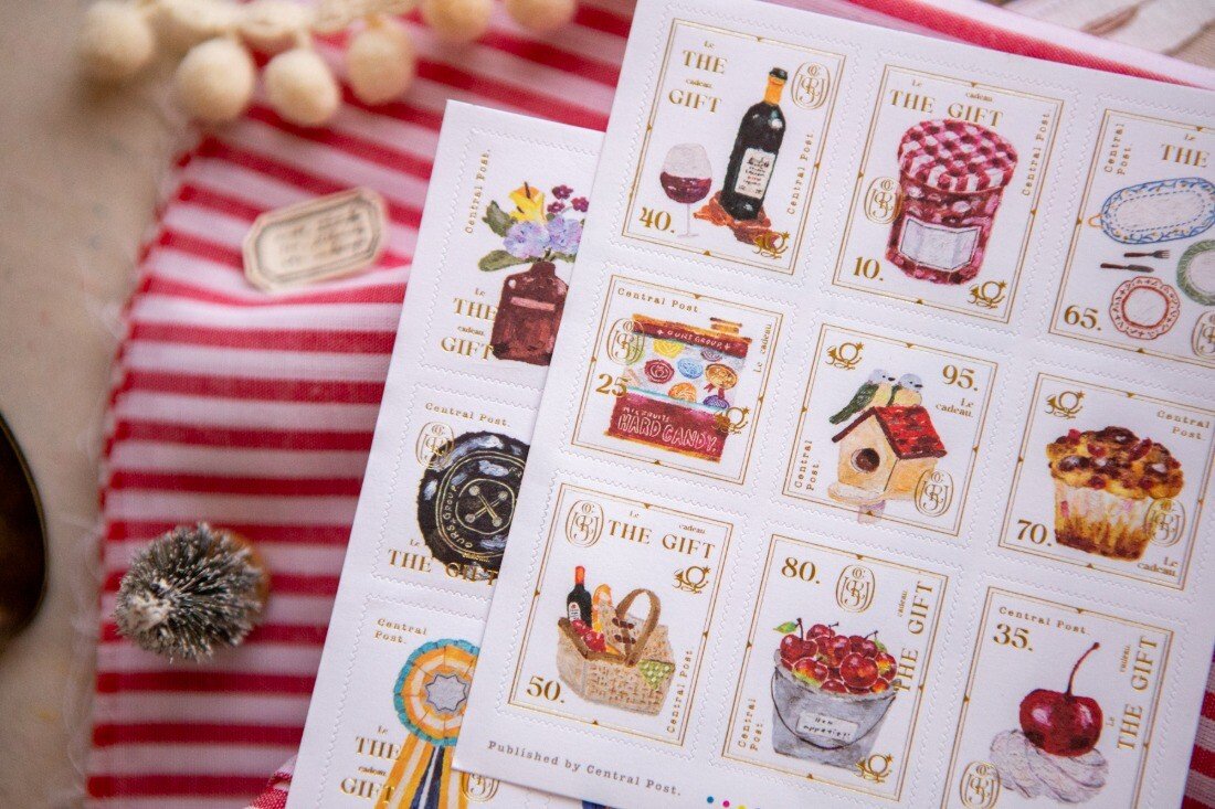 The Gift 2 Sheet Stamp Sticker Set by OURS | Papertail Fox