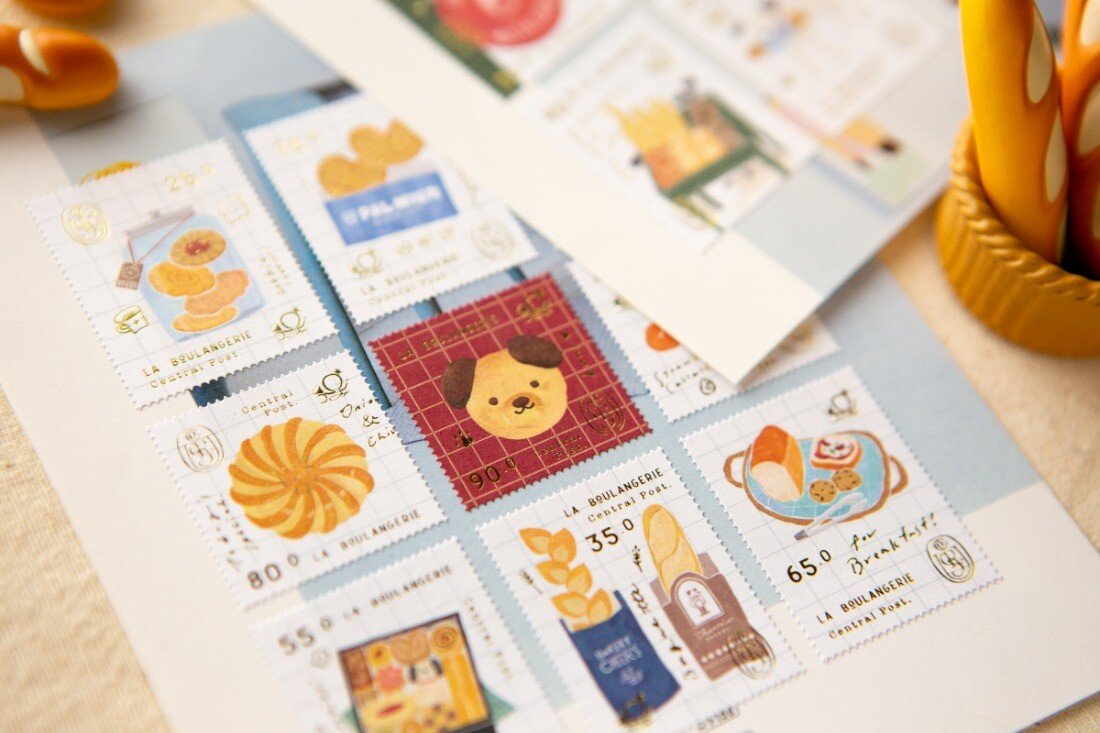 Bakery Cheers 2 Sheet Stamp Sticker Set by OURS | Papertail Fox