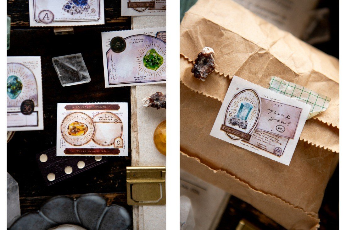 Gem Labels Sticker Memo Roll by OURS | Papertail Fox