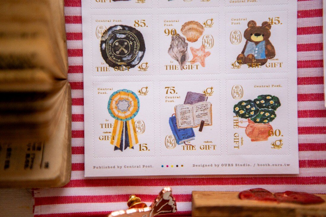 The Gift 2 Sheet Stamp Sticker Set by OURS | Papertail Fox