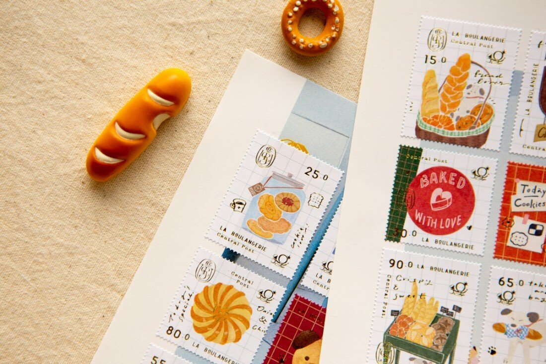 Bakery Cheers 2 Sheet Stamp Sticker Set by OURS | Papertail Fox