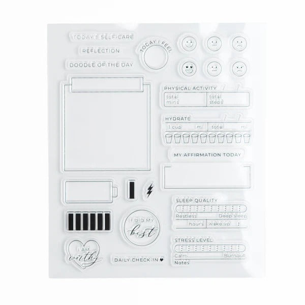 Self Care Box Acrylic Stamps | Archer & Olive