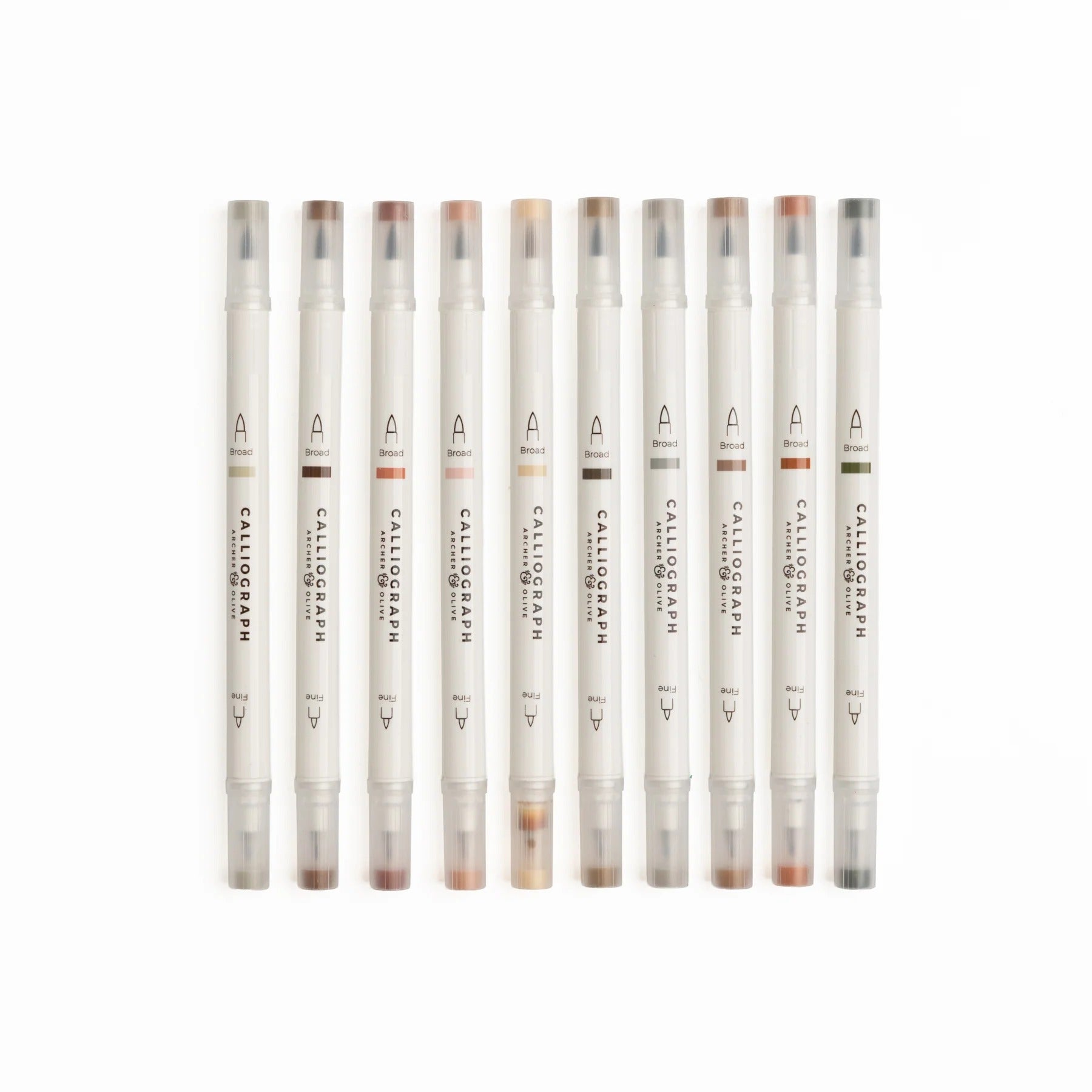 Quiet Corners Calliograph Pen Set of 10 | Archer & Olive
