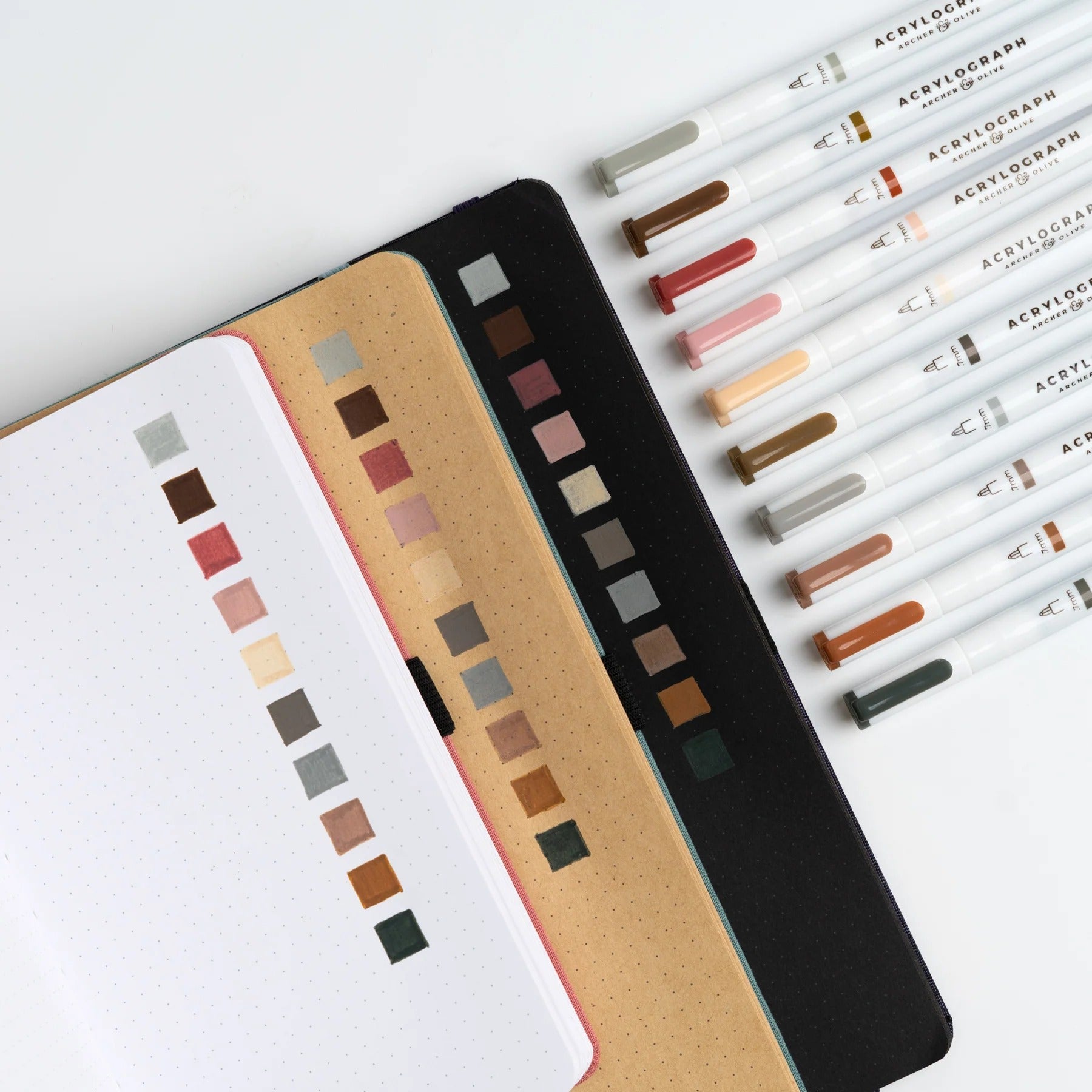 Quiet Corners Acrylograph Pen Set of 10 | Archer & Olive