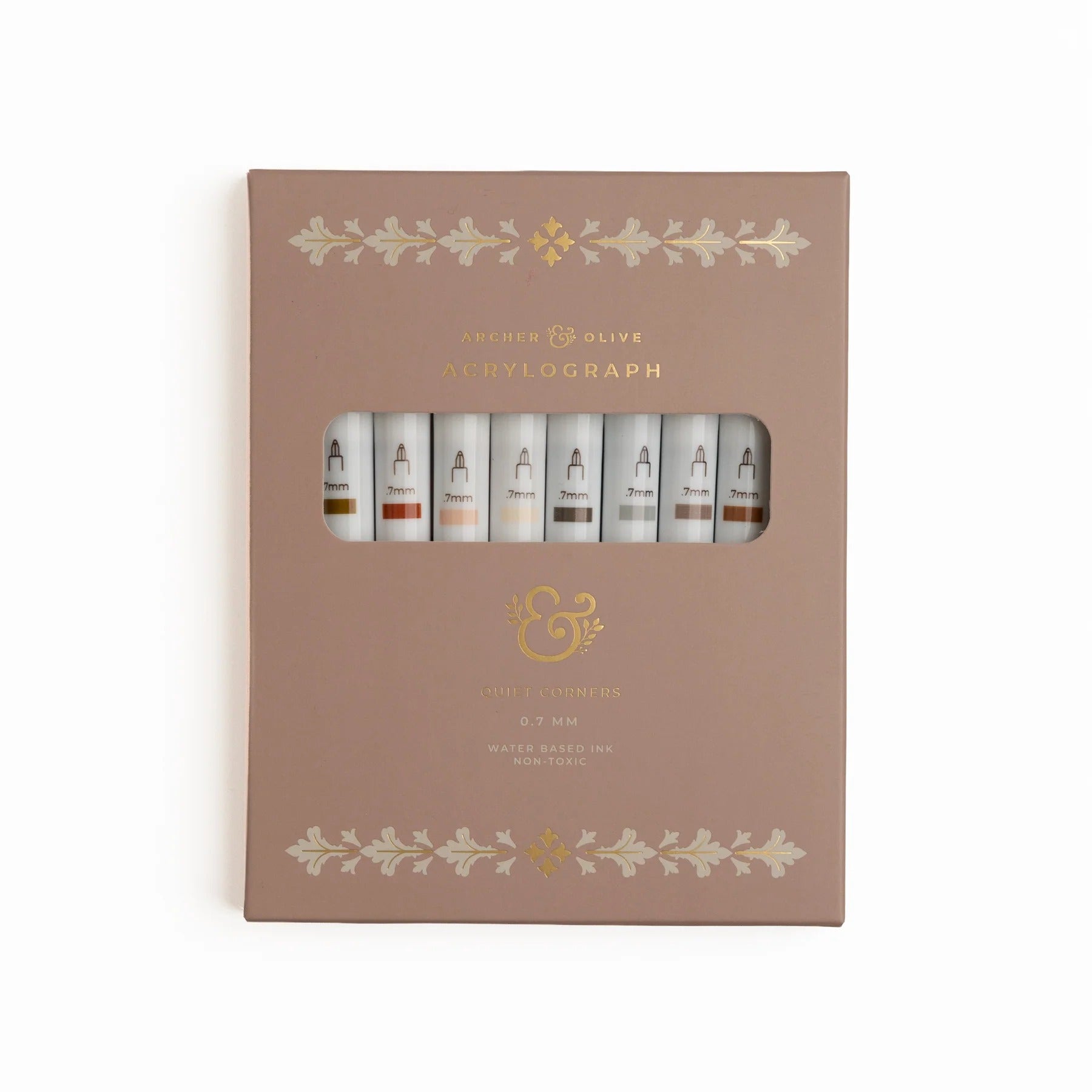 Quiet Corners Acrylograph Pen Set of 10 | Archer & Olive