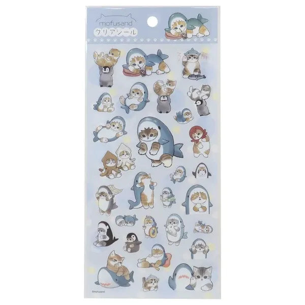 mofusand Clear Stickers 7 | Ensky