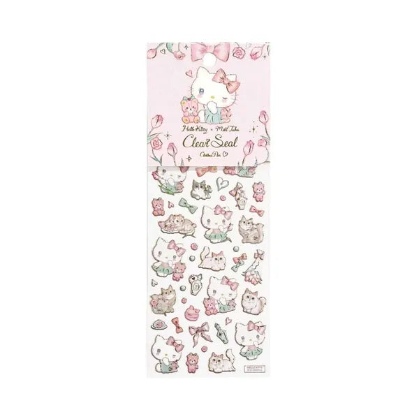 Hello Kitty x Mel Takei Chatons Doux Clear Stickers | Sanrio