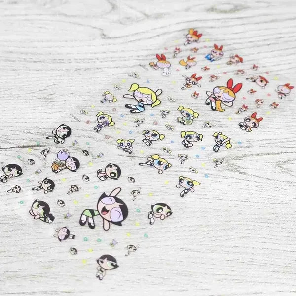 Powerpuff Girls Kiritoru Clear Stickers 2 | Ensky