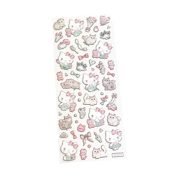 Hello Kitty x Mel Takei Chatons Doux Clear Stickers | Sanrio