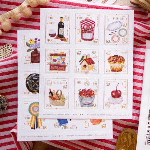 The Gift 2 Sheet Stamp Sticker Set by OURS | Papertail Fox