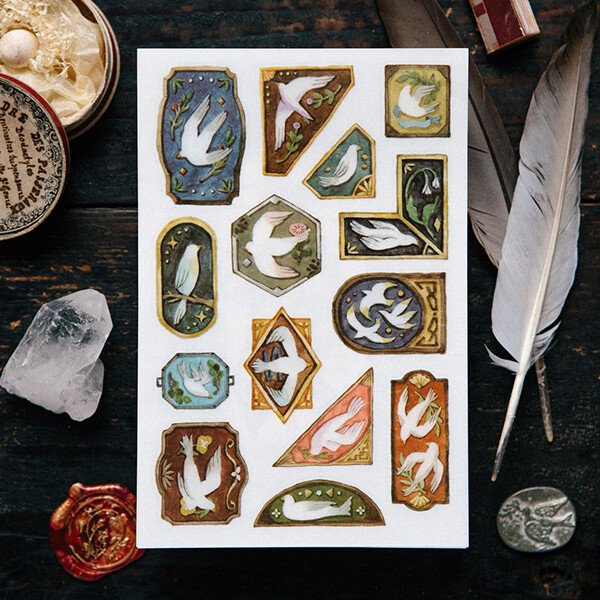 Birds 2 Sheet Transfer Sticker Set by OURS | Papertail Fox