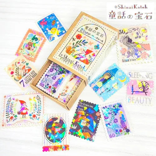 Grimm Fairy Tales Vol. 2 Kirapika Flake Stickers & Washi Tape by Seal-do | Papertail Fox