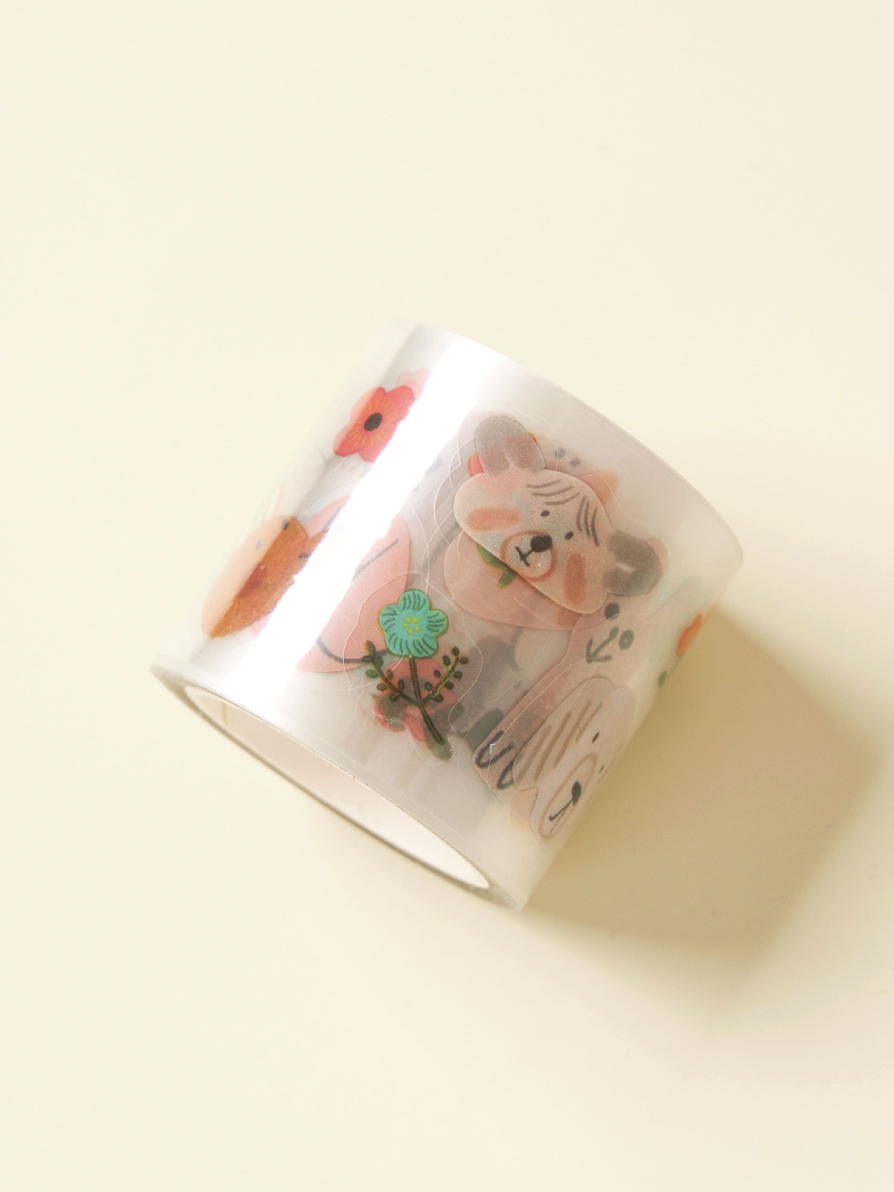 Sketch Animal Die-Cut Clear Tape by Daiso | Papertail Fox